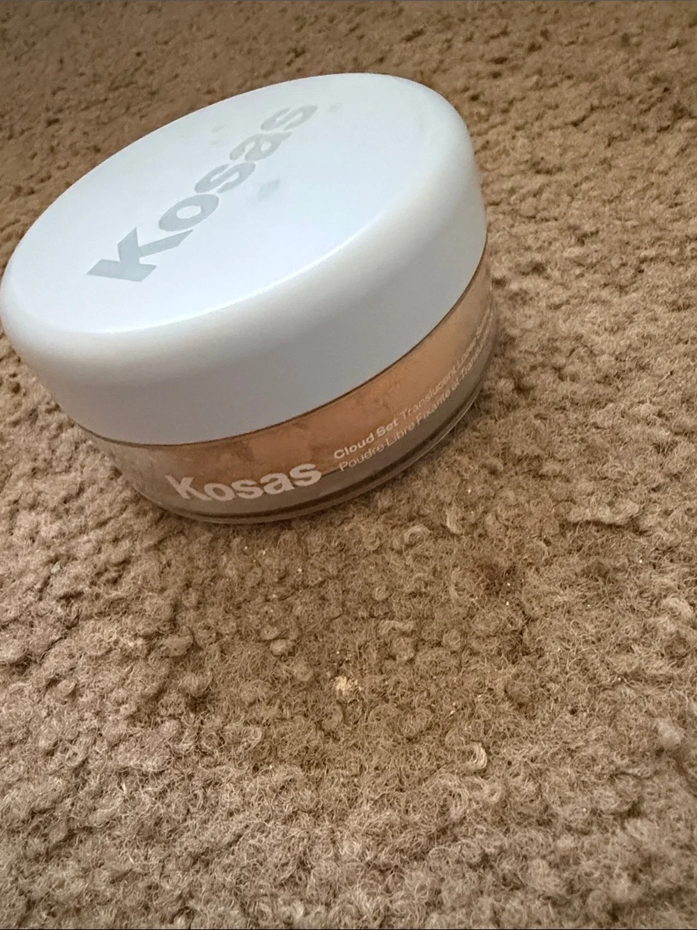 Kosas setting Powder Jar - sheer yellow never used